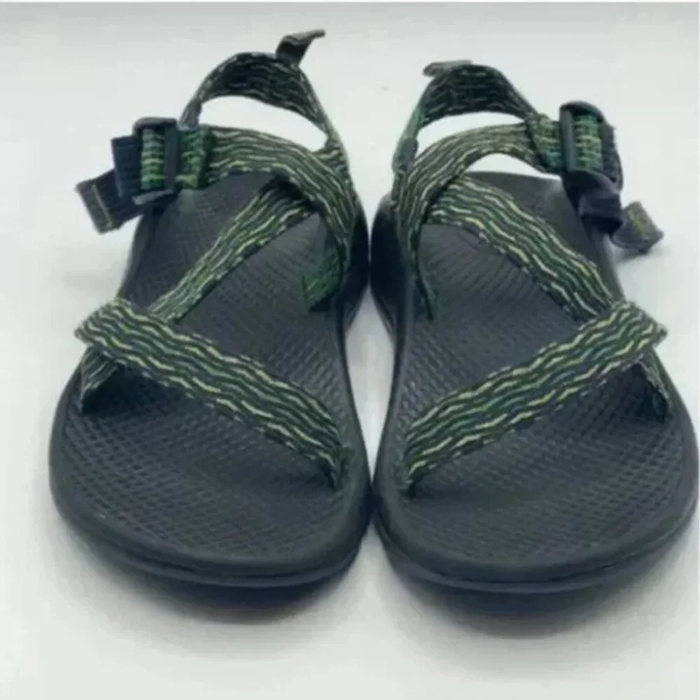 Chaco Unisex Z/1 Green Yellow Waterproof Sport Sandals Size 3